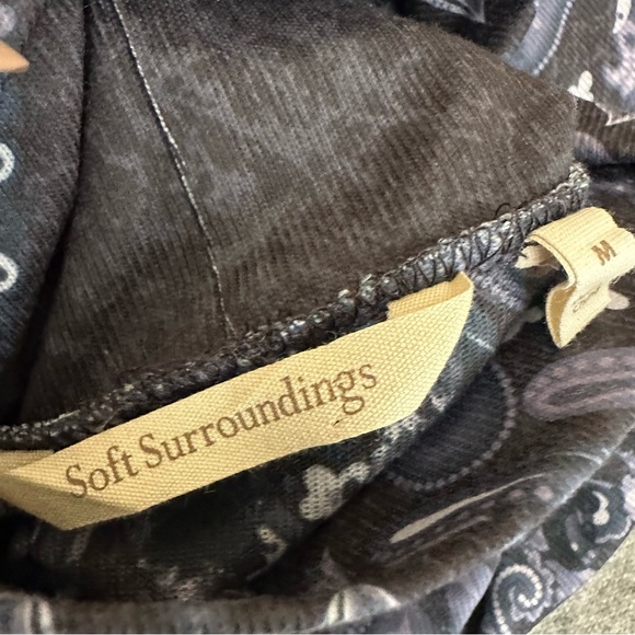 Soft Surroundings Blue Printed Turtleneck Medium - Picture 14 of 15